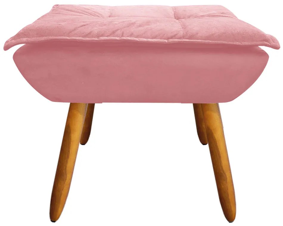 KIT 01 POLTRONA OPALA COM 01 PUFF OPALA  - Rose