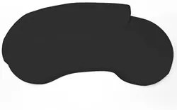 Sofá Living  4 Lugares 300cm Braço Esquerdo Mozart D06 Sintético Preto