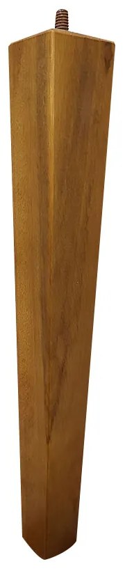 Pé Palito Quadrado Madeira 30cm para Poltrona Mesa Lateral Puff Mel G75 - Gran Belo