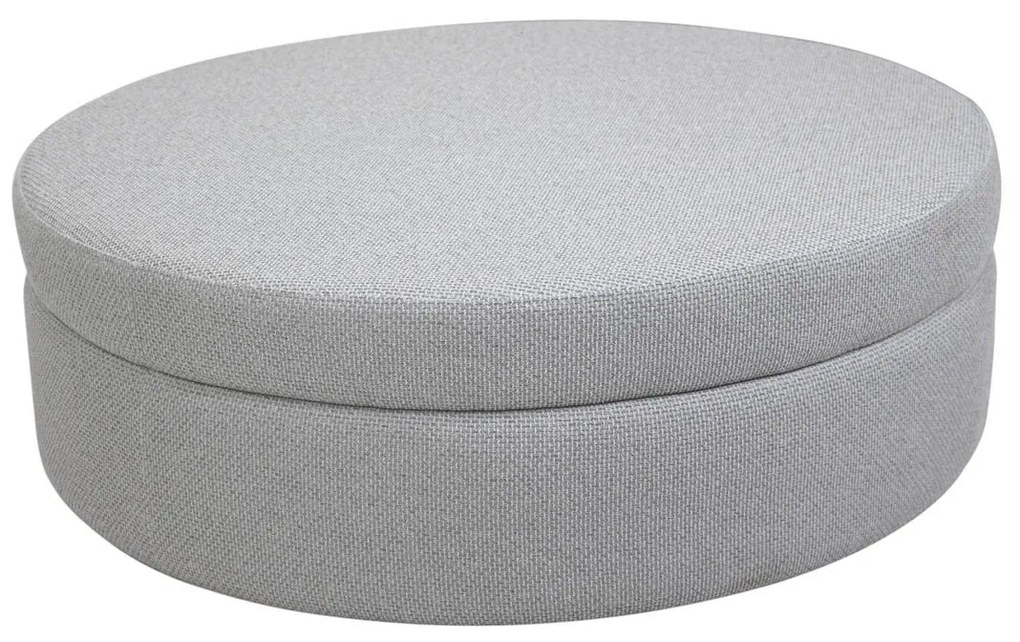 Puff Lecker G Redondo Estofado Design Sustentável