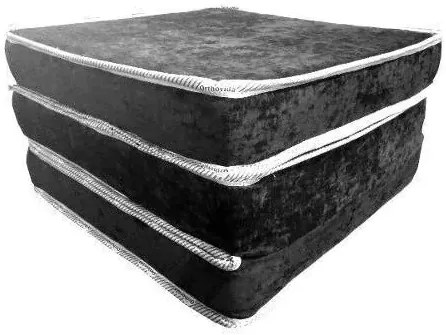 Puff Multifuncional Banco Colch�O E Poltrona Suede (Preto)