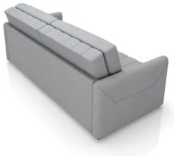 Sofá Cama Casal Retrátil 2 Lugares 192cm Atlas Z32 Linho Cinza - Mpoze