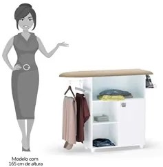 Tábua de Passar Roupa Mariana Branco - AJL Móveis