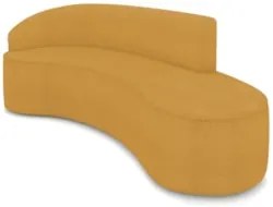 Sofá 4 Lugares Para Sala 220cm Orgânico Wendi Boucle Mostarda I01  - M