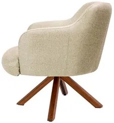 Kit 2 Poltronas Decorativas Giratórias Base Giromad Madeira Jade C-129
