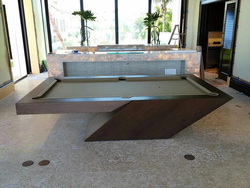 Mesa de Sinuca e Jantar Dubai Madeira Maciça 2,20 x 1,20 x 0,78 Sim