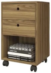 Gaveteiro Escritório 38cm 2 Gavetas e Nicho Una Mel C01 - Mpozenato