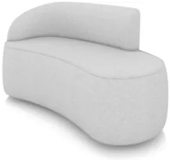 Sofá 2 Lugares Para Sala 140cm Orgânico Wendi Linho Cinza I01  - Mpoze