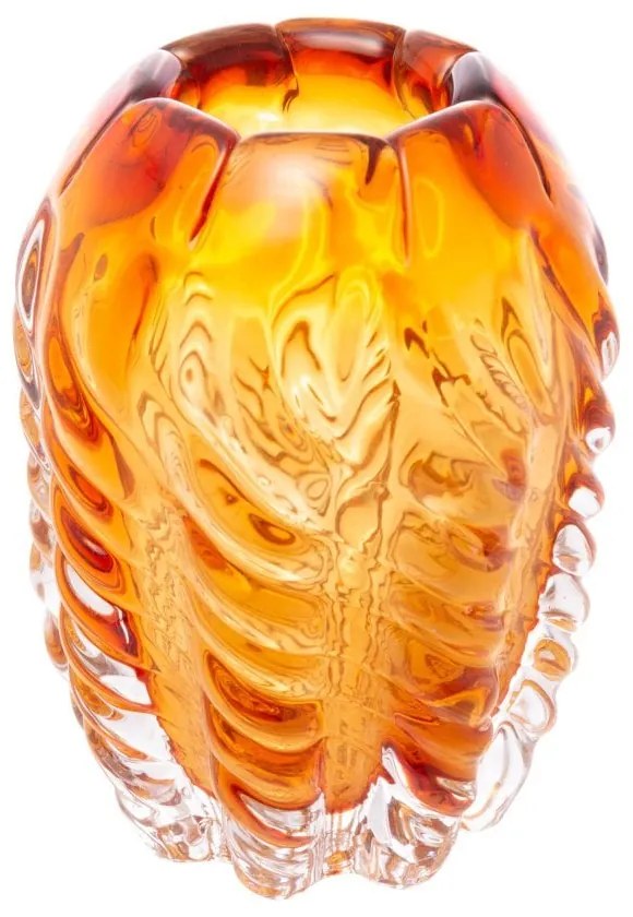Vaso De Vidro Italy Âmbar 11x11x15cm 29448 Wolff
