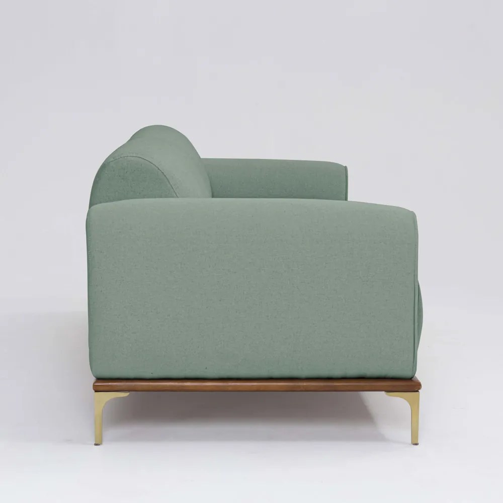 Sofá 3 Lugares Tóquio D07 230cm Linho Mercla Verde - D'Rossi