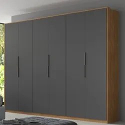 Guarda Roupa Casal 6 Portas 6 Gavetas Atrice D02 Amendola/Grafito - Mp