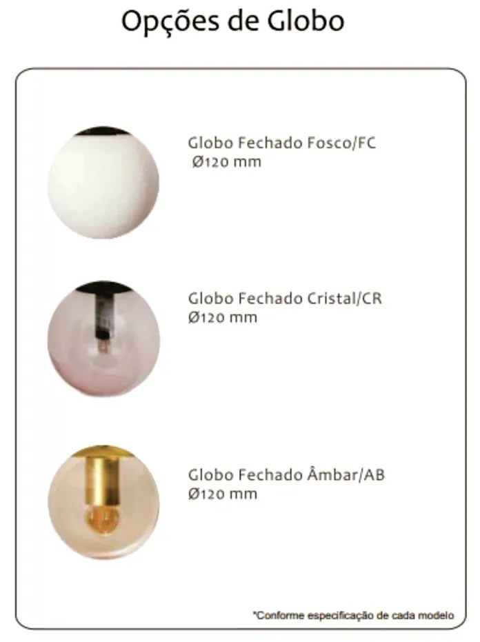 Abajur Pêndulo C/ 2 Globos Ø27X46Cm 2L G9 / Metal E Globo Ø12Cm | Usin... (BT - Branco Texturizado, FOSCO)