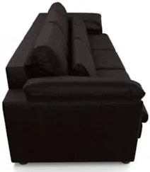 Sofá Retrátil 4 Lugares Para Sala 332cm Dijon Couro Bordô S07 - Mpozen