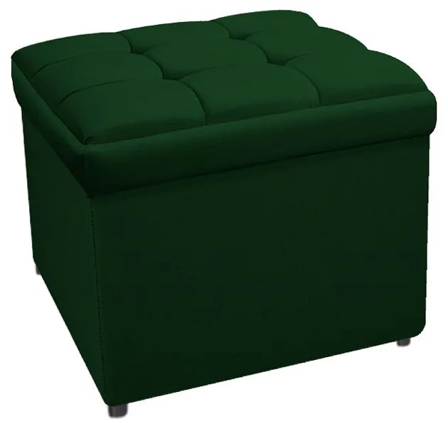 Calçadeira Copenhague 90 cm Solteiro Suede Verde - ADJ Decor