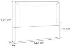 Cabeceira Cama Box Casal 140cm Mali Z37 Veludo Marrom - Mpozenato