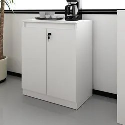 Balcão Para Escritório 2 Portas ME4149 Branco - Tecno Mobili