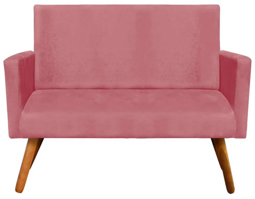 Namoradeira Nina Suede Pés Palito Castanho D'Rossi - Rose