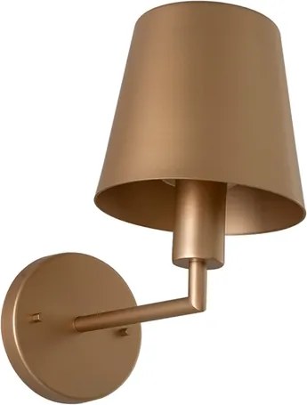 Arandela Aco Aluminio Dourado Fosco Rieti