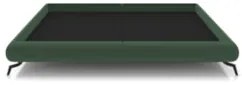 Cama Queen Base Box 158x198cm Pés de Ferro Cold Z37 Veludo Verde - Mpo