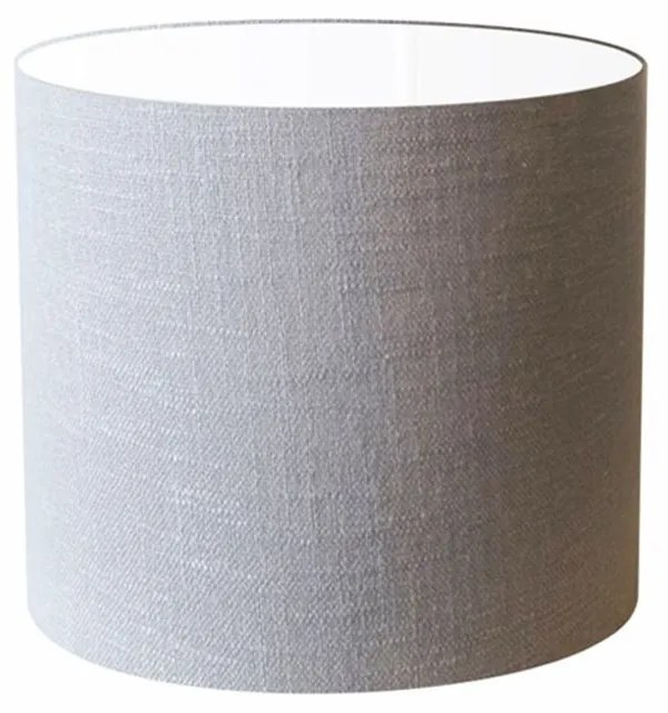 Cúpula em tecido cilíndrica abajur luminária cp-4113 30x25cm rustico cinza
