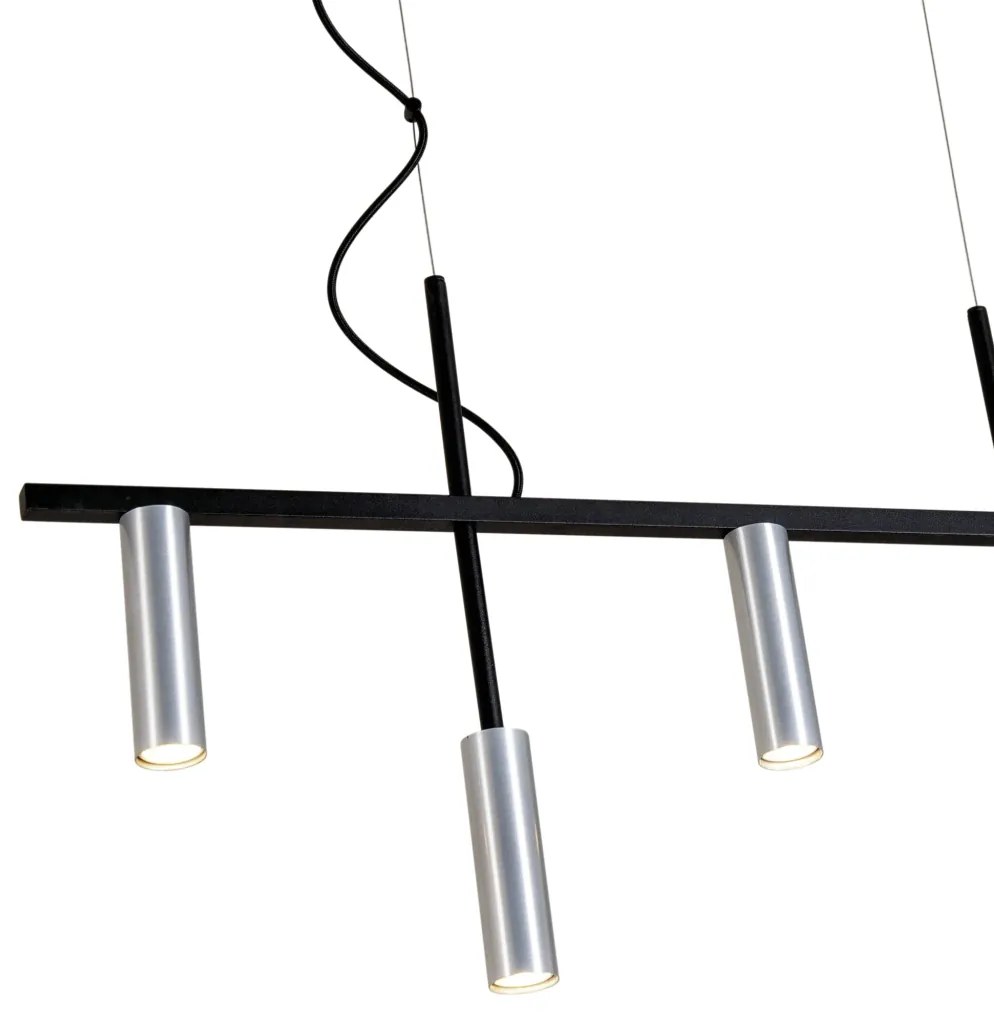 Pendente Platinum Linear 3,8X44,5X85Cm 5Xmr11 - Usina 16930/85 (BT - Branco Texturizado)