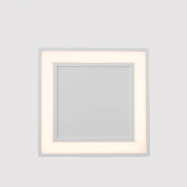 Plafon Led Sobrepor 16,8W Luz Amarela Fitedge - BRANCO