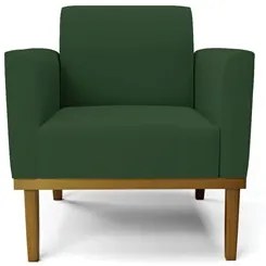 Sofá Namoradeira e 2 Poltronas Base Madeira Castanho Maressa Veludo Ve