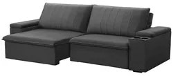 Sofá Retrátil Reclinável 3 Lugares 245cm Baluart F05 Veludo Grafite -