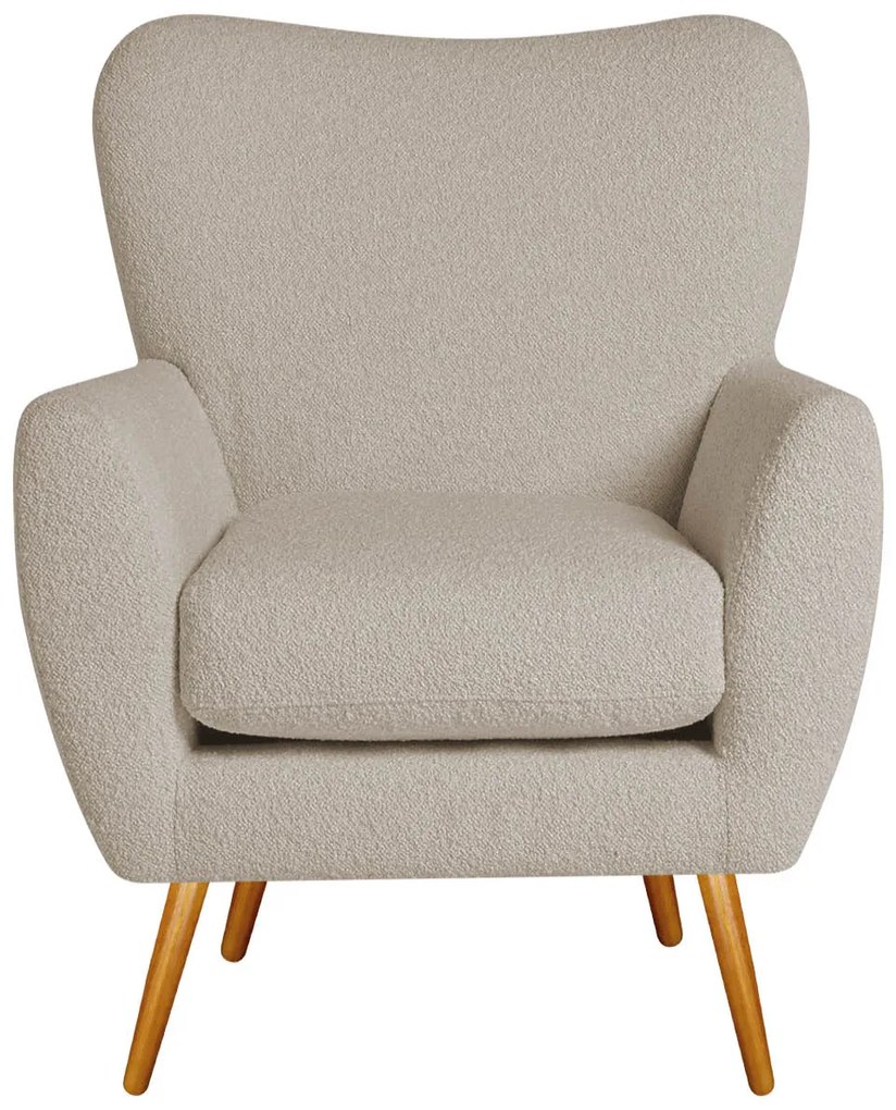 Poltrona Decorativa Luxo Moderna Sala de Estar Recepção Amélia Linho