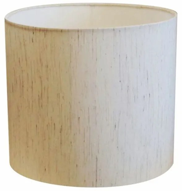 Cúpula Abajur Cilíndrica Cp-7015 Ø35x25cm Linho Bege