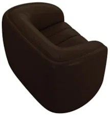 Poltrona Decorativa para Sala 112cm Meris Z32 Sintético Café - Mpozena