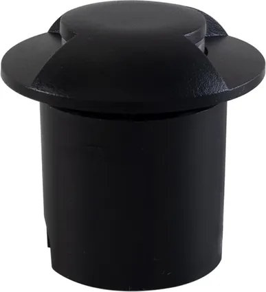 Balizador Led De Embutir Alumínio 1w 3000k Ip65 Side - PRETO
