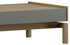Mesa de Centro Para Sala 100cm Soleil Oak/Cinza F07 - Mpozenat