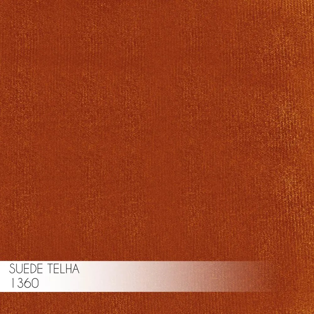 Kit 2 Banqueta Decorativa Billie Base Bronze Suede Telha G41 - Gran Belo