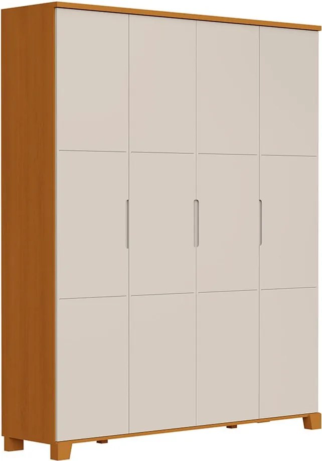 Guarda-Roupa Luna Max 4 Portas - Areia e Savana