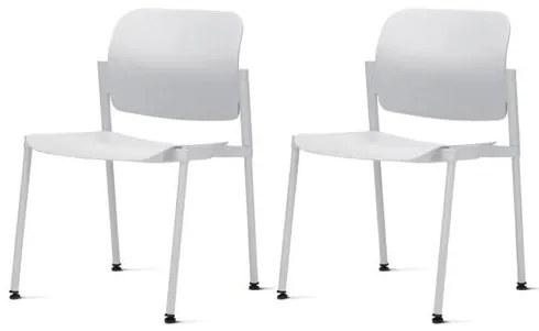 Kit 2 Cadeiras Leaf Branca - 57398 Sun House