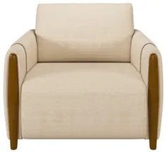 Conjunto Sofá 3 Lugares 223cm e Poltrona 98cm Amaranto Z32 Linho Champ