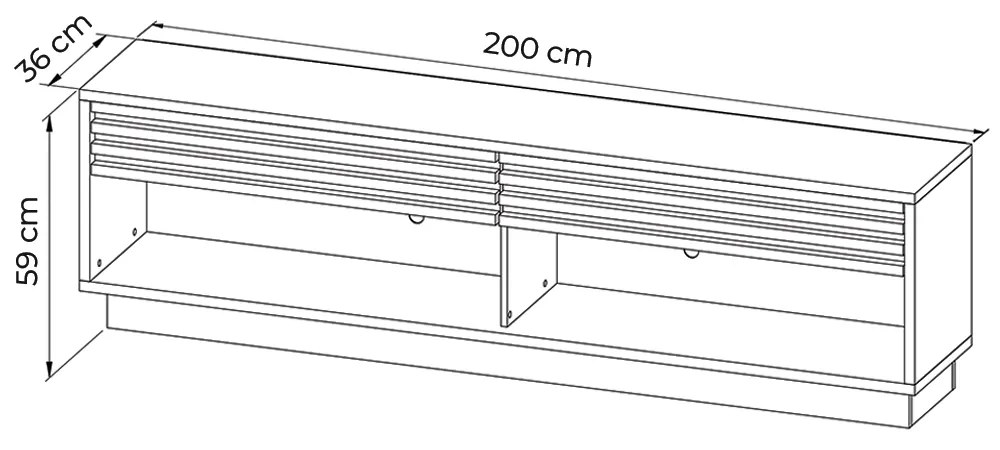 Rack Bancada para TV até 65 Sala de Estar RA2000 Natural G69 - Gran Belo