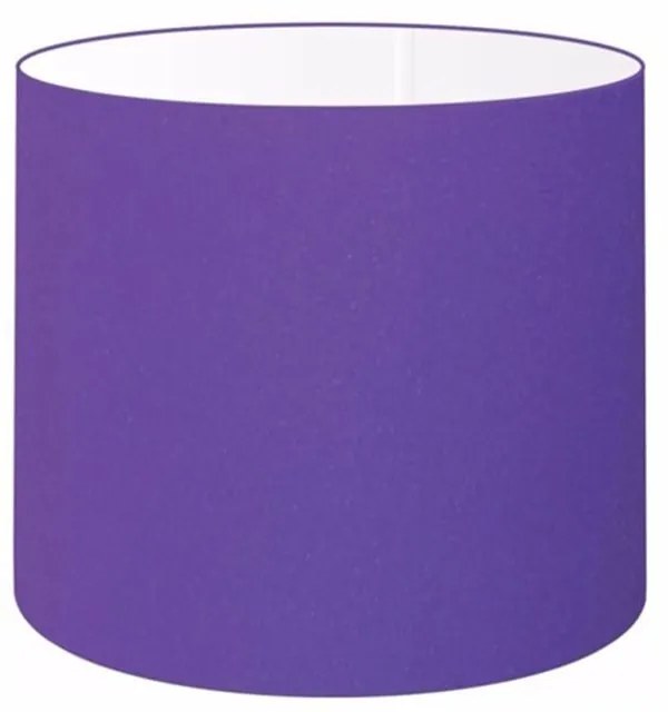 Cúpula em tecido cilíndrico abajur luminária cp-4143 35x25cm roxo