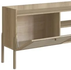 Rack Para Sala Bancada de TV 65 Pol Pés Madeira Arlo A10 A10 Hanover -