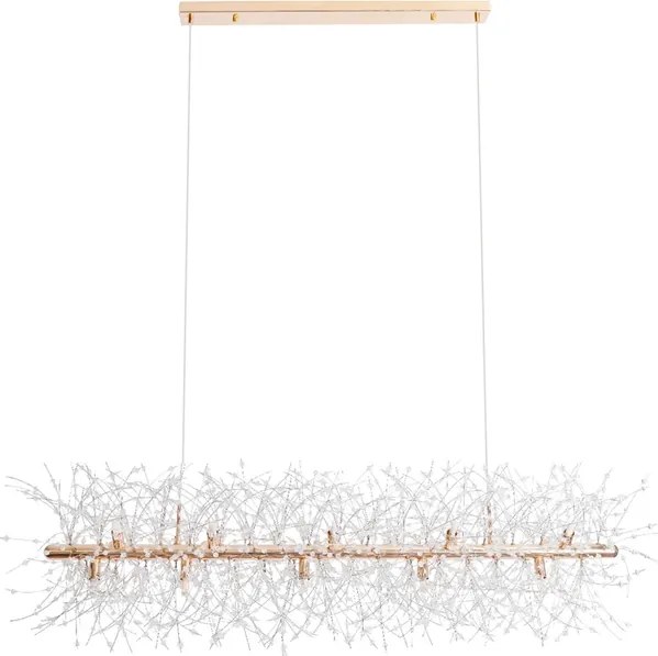 Pendente De Cristal Dourado