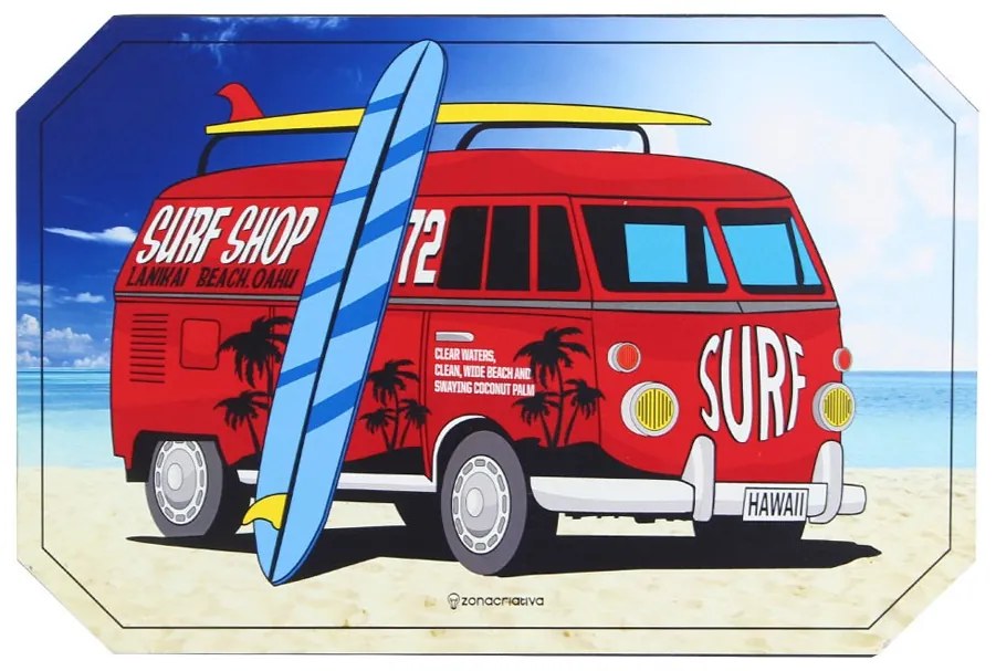 Placa Decorativa Kombi