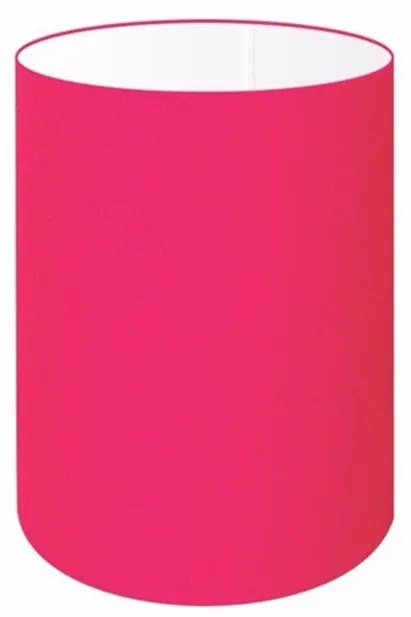 Cúpula Abajur Cilíndrica Cp-8004 Ø15x25cm Rosa Pink