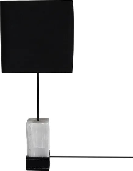 Abajur Led Selenita E Metal Preto 6W 3000K Contemp