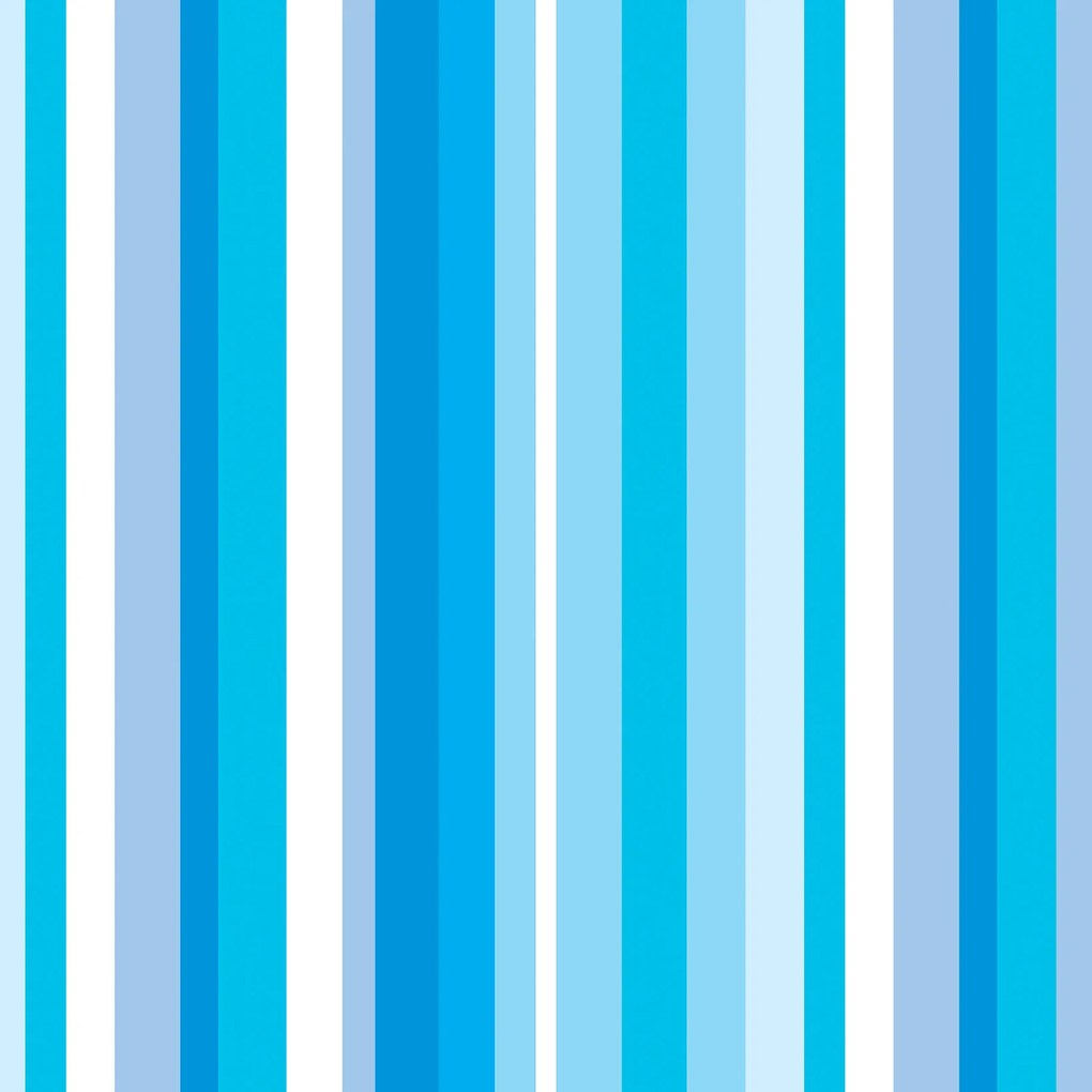 Papel de Parede listrado azul e branco