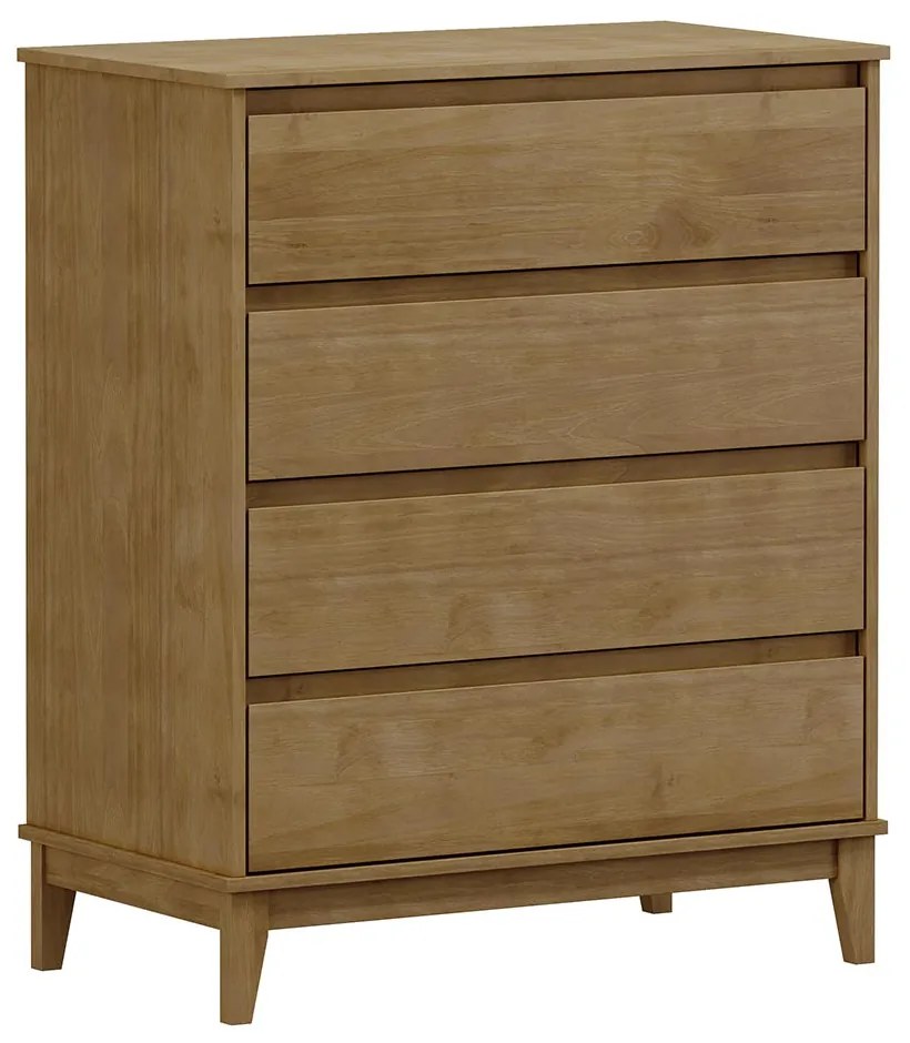 Cômoda Decorativa MDF Cullen 4 Gavetas Freijó - G74 - Gran Belo