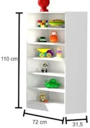 Berço Americano Mini Cama Doce Sonho e Armário Bell Branco Q02 - Mpoze