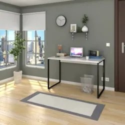 Escrivaninha Mesa de Escritório Studio Industrial 120 Z28 Branco - Mpo
