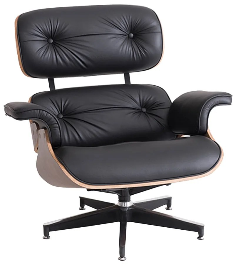 Poltrona Charles Eames - Preta com Tabaco