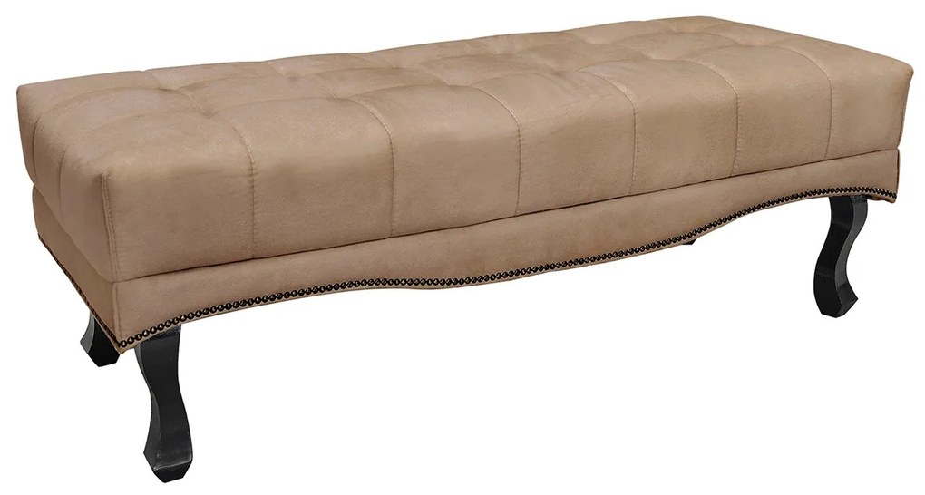 Kit Cabeceira e Recamier Egito SPZ 195cm Suede - ADJ Decor